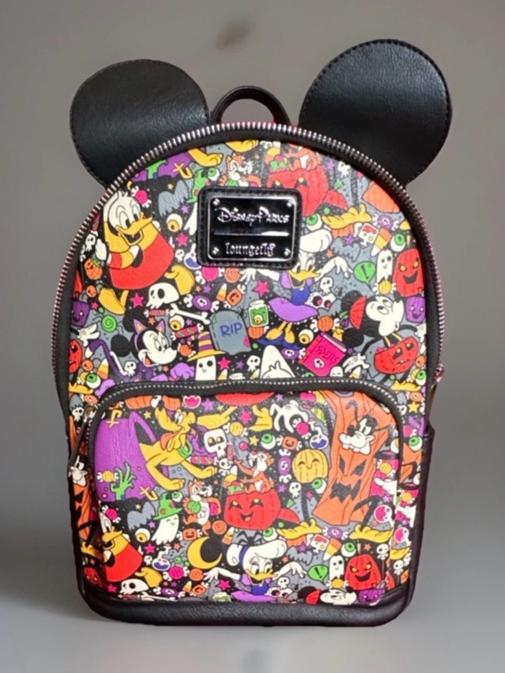 Loungefly Halloween Characters Mini Backpack - Black, Purple, Orange, Red, Green